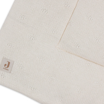 Jollein Boxcloth Cosy Knit Ivory 75 X 95 cm