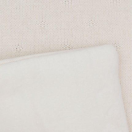 Jollein Boxcloth Cosy Knit Ivory 75 X 95 cm