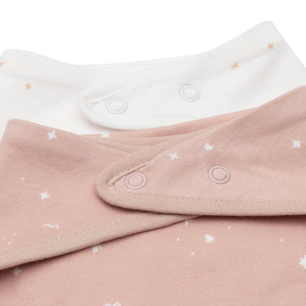 Jollein Bib Bandana Twinkling Wild Rose 2szt.