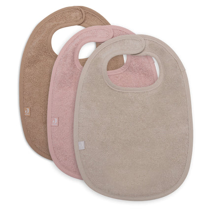 Jollein Bib Wild Rose/Nougat/Biscuit 3szt.