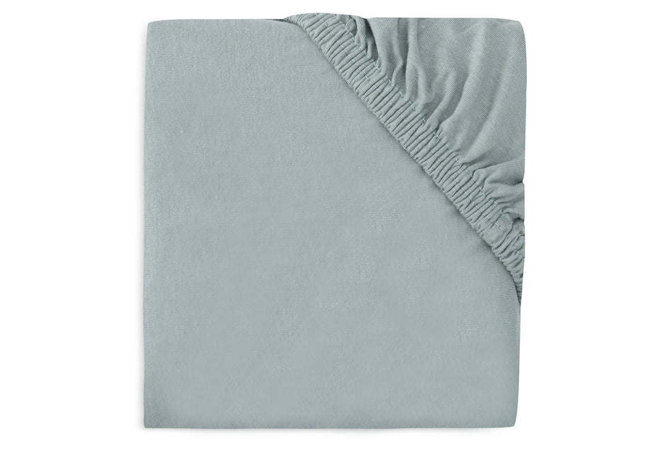 Jollein Prześcieradło na materac Jersey Sea Green 75 X 95 Cm