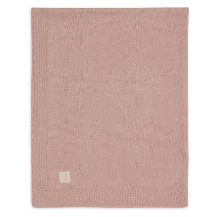 Jollein Cradle Blanket Cosy Knit Wild Rose 75 X 100 cm