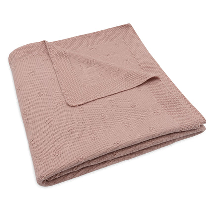 Jollein Bed Blanket Cosy Knit Wild Rose 100 X 150 cm