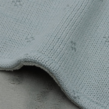 Jollein Cradle Blanket Cosy Knit Sea Green/Velvet 75X100 Cm