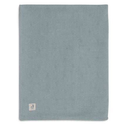 Jollein Cradle Blanket Cosy Knit Sea Green/Velvet 75X100 Cm