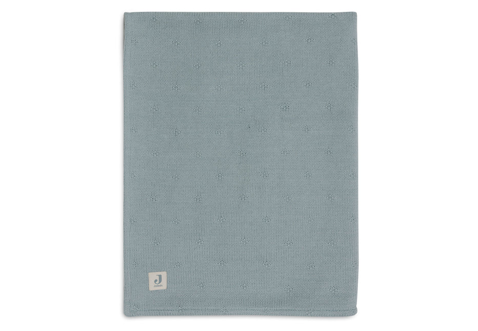 Jollein Cradle Blanket Cosy Knit Sea Green/Velvet 75X100 Cm