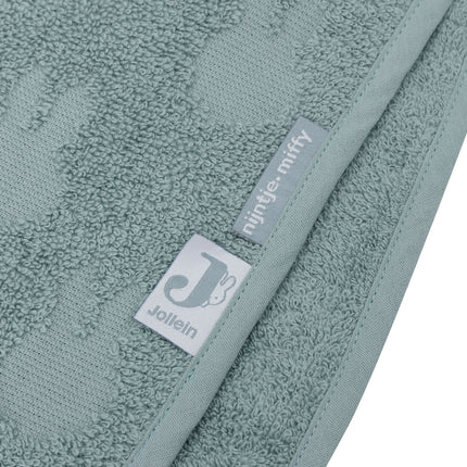 Jollein Bathponcho Miffy Jacquard Sea Green