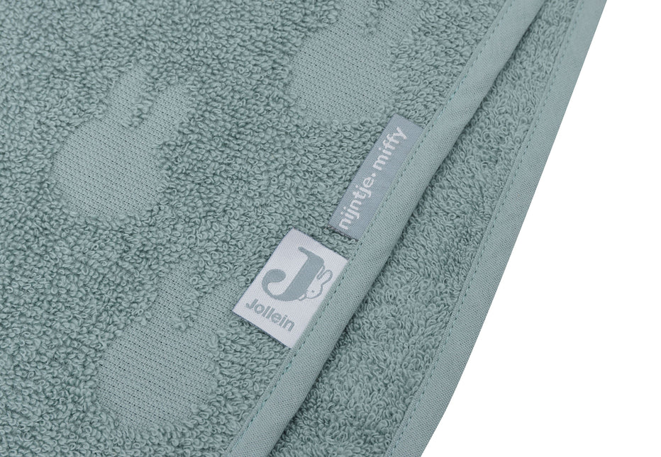 Jollein Bathponcho Miffy Jacquard Sea Green