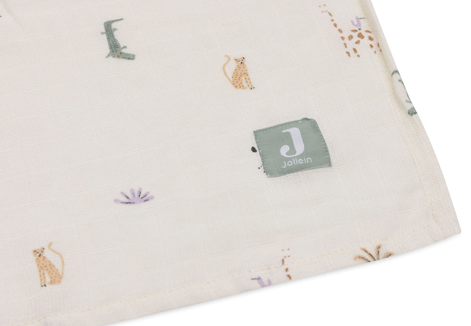 Jollein Hydrophilic Cloth Jungle Jambo 115 X 115 cm 2szt.