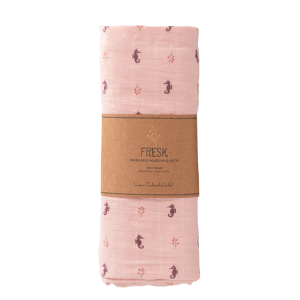 Fresk Swaddle 120x120 cm Konik morski