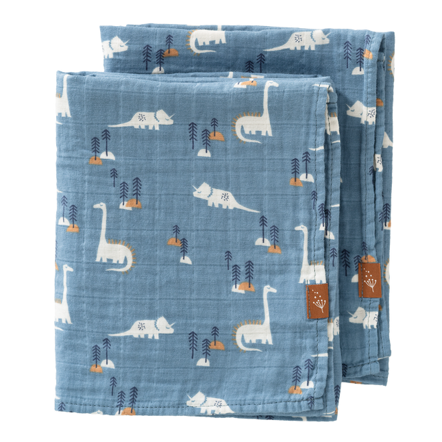 Fresk Swaddle zestaw 2 szt. 70x60 cm Dino