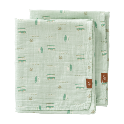 Fresk Swaddle zestaw 2 szt. 70x60 cm Surf Boy