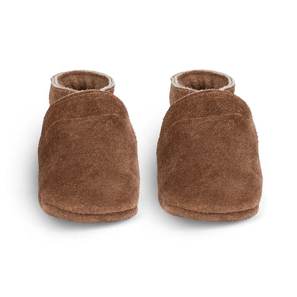 Baby Dutch Babyshoes Uni Ciemnobrązowy zamsz