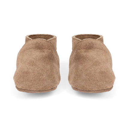 Baby Dutch Babyshoes Uni Kaki Brown zamszowe