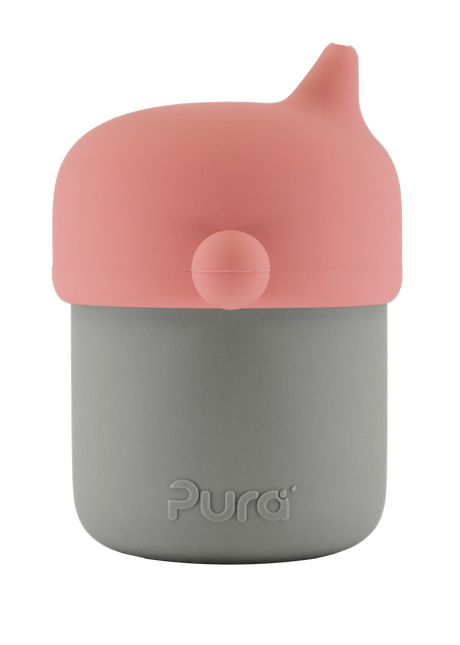 Pura my-my™ silicone tuitbeker 150 ml - Rose-Grijs