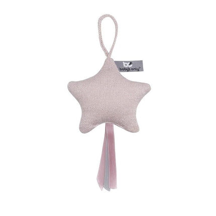 Baby's Only Hangspeeltje Ster Sparkle Zilverroze - Baby's Only - Babywinkel - 8719497045402