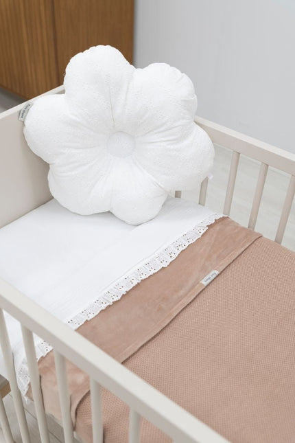 Baby's Only Ledikantlaken Calm Wit met Ruffle - Baby's Only - Babywinkel - 8720791358952