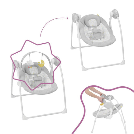 Badabulle Schommel Comfort Candy Zonder Adapter - Badabulle - Babywinkel - 3661276160552