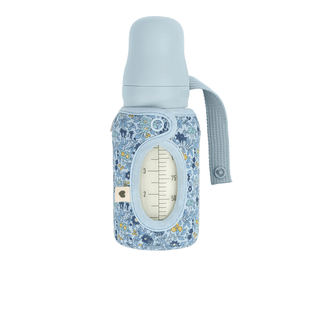 BIBS Babyfles Hoes Liberty Small Chamomile Lawn Baby Blue - BIBS - Babywinkel - 5713795247219