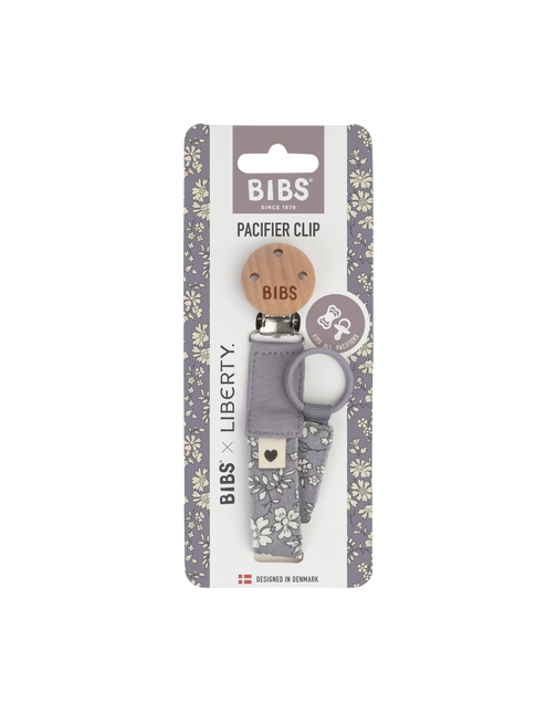 BIBS Sznurek do smoczka Liberty Capel Fossil Grey