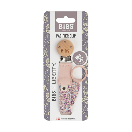 BIBS Sznurek do smoczka Eloise Blush