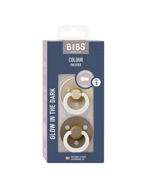 BIBS Speen Maat 1 Vanilla Night/Dark Oak Night 2st - BIBS - Babywinkel - 5713795210022