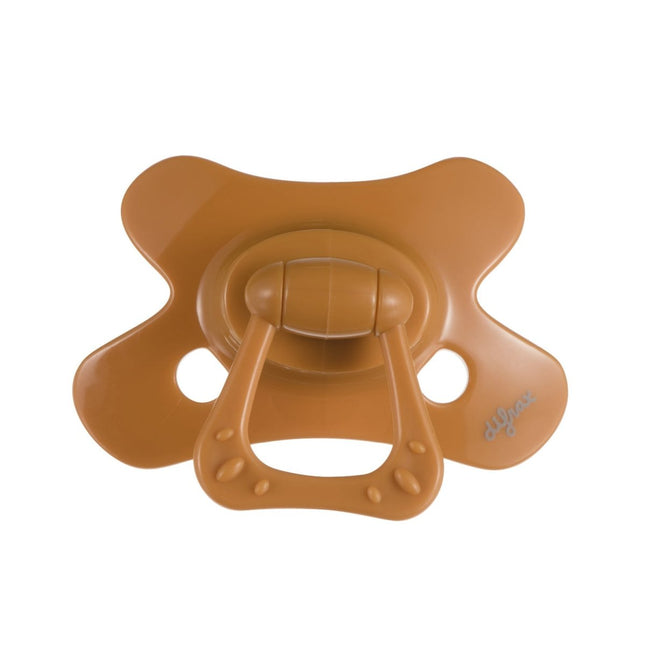 Difrax Speen 12+ Uni Naturel Pumpkin Geel - Difrax - Babywinkel - 8711736564088