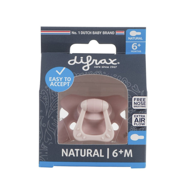 Difrax Speen 6+ Uni Natural Blossom Roze - Difrax - Babywinkel - 8711736561377