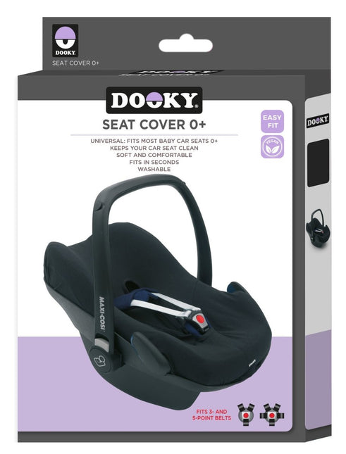 Dooky Autostoelhoes Seat Cover 0+ Zwart Uni - Dooky - Babywinkel - 5038278002872