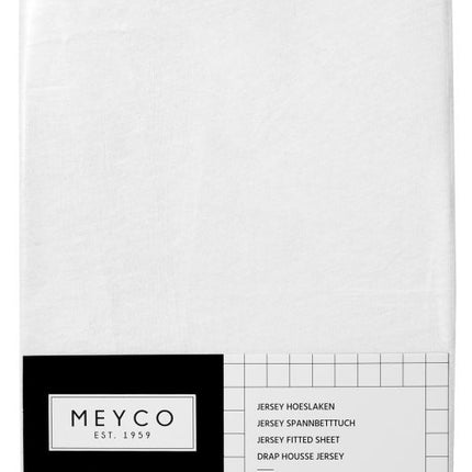 Meyco Prześcieradło Jersey White 40x80/90 cm