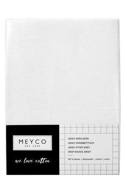 Meyco Prześcieradło Jersey White 40x80/90 cm