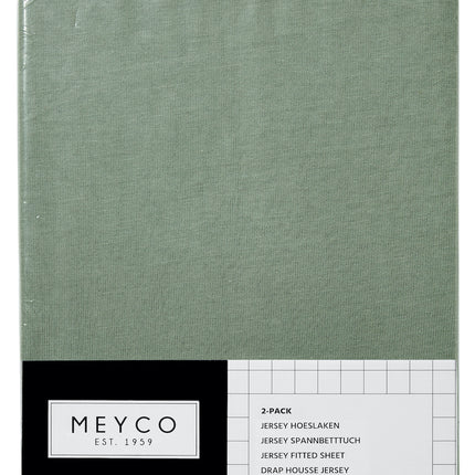 Meyco Prześcieradło Jersey 2St 50X90 Forest Green