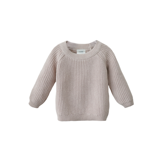 Dziecięcy sweter Mushie Chunky Knit Beige