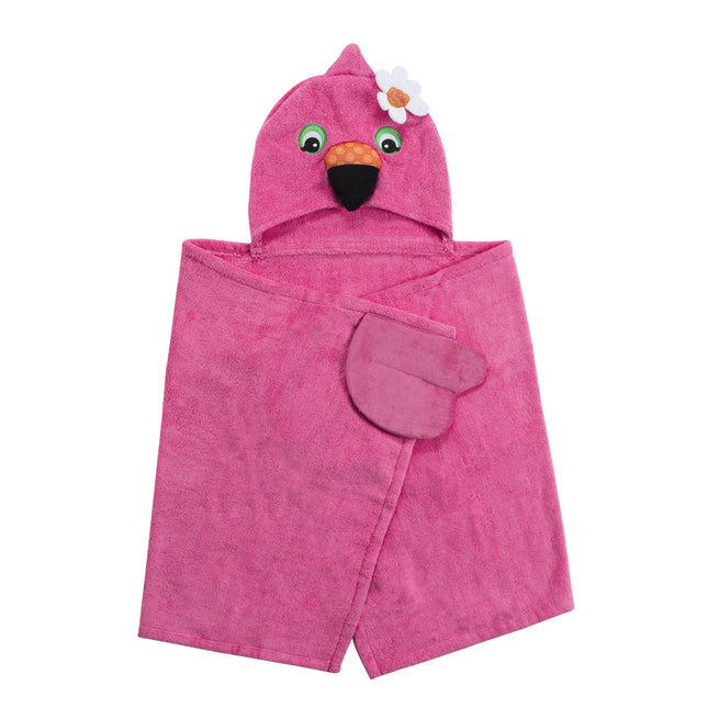 Okrycie kąpielowe Zoocchini Baby Franny The Flamingo Cotton