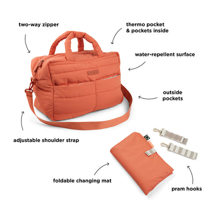 Done by Deer Diaper Bag Papaya