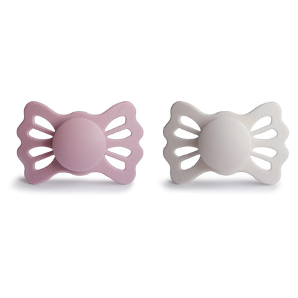 Frigg Smoczek Rozmiar 2 Lucky Primrose/Silver Grey Silicone 2-Pack