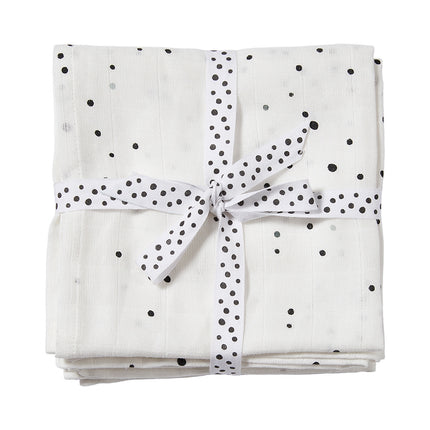 Done by Deer Swaddle Cloth Dreamy Dots Black/White 2szt.