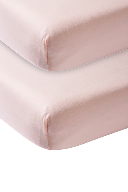 Meyco Prześcieradło Jerseyich Pink 40x80/90 cm 2szt.