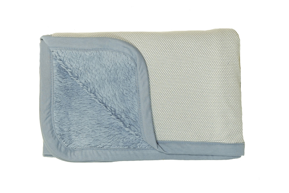 Snoozebaby Cradle Blanket T.O.G 2.0 Fresh Blue 100x75cm