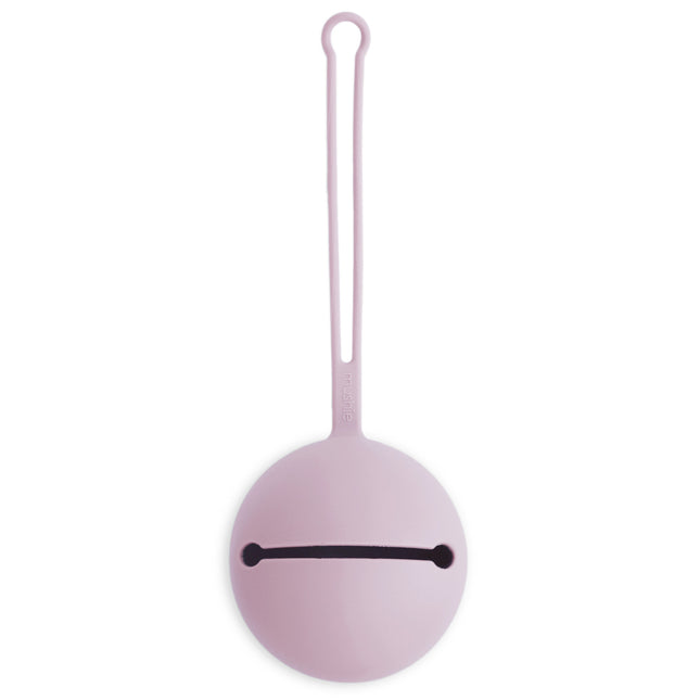 Uchwyt na smoczek Mushie Silicone Soft Lilac