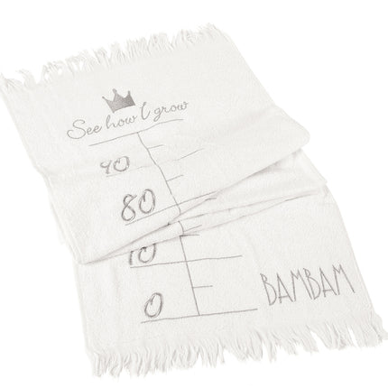 BamBam Growth Chart Towel "Zobacz jak rosnę