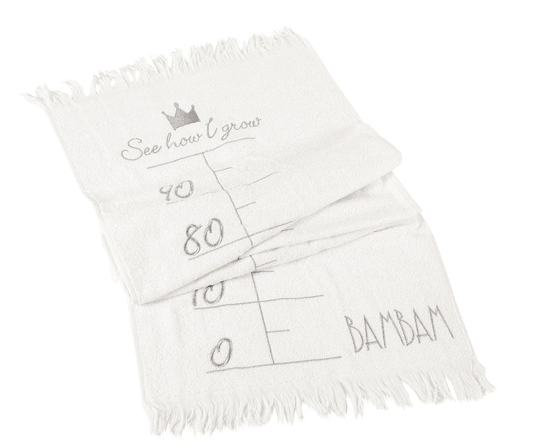 BamBam Growth Chart Towel "Zobacz jak rosnę