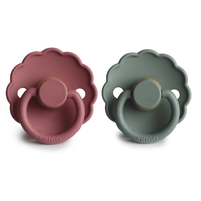 Frigg Smoczek Rozmiar 2 Daisy Dusty Rose/Lily Pad Silicone 2-Pack