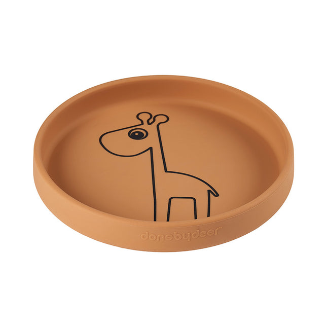 Done by Deer Baby Plate Silicone Raffi Mustard