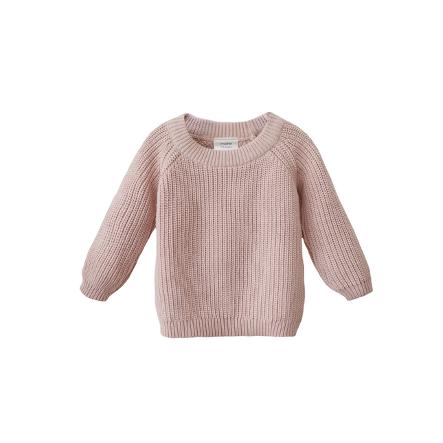 Dziecięcy sweter Mushie Chunky Knit Blush