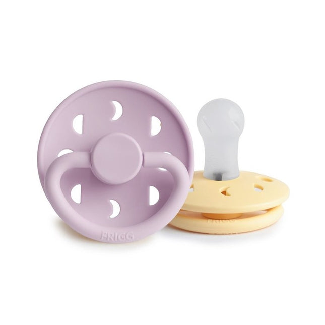 Frigg Teat Size 1 Moon P. Daffodil/S. Lilac Silicone 2-Pack