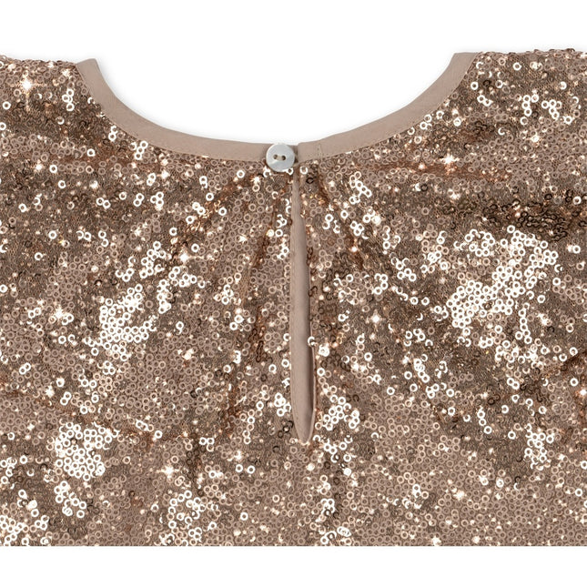 Konges Slojd Baby Dress Starla Sequin S Gold Blush