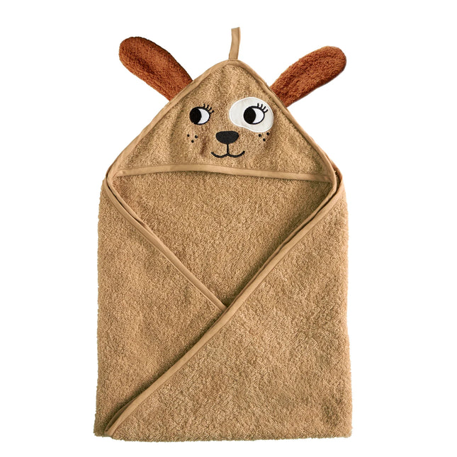 Roommate Bathcape Baby Gold Brown Dog