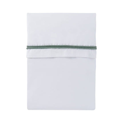 Prześcieradło dziecięce Knitted Piping Mint/White