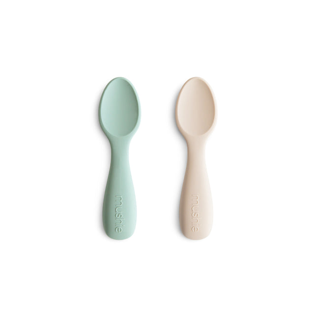 Mushie Baby Spoon Cambridgeblue Shifting Sand